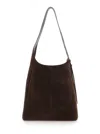 Tory Burch Romy Suede Hobo Bag Dark Cocoa In Brown