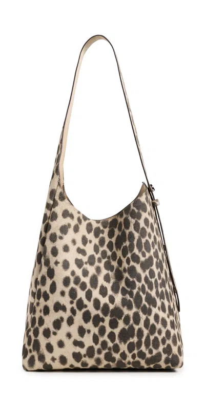 Tory Burch Romy Suede Hobo Bag Cheetah Spots In Neutral