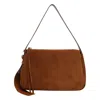 Tory Burch Romy Suede Shoulder Bag In Brown
