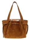 Tory Burch Romy Leather Tote Bag In Brown