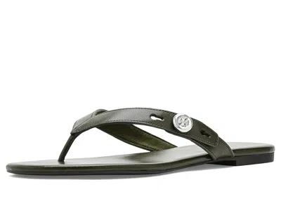 Tory Burch Romy Thong Sandals Women's Sandals Leccio: 6.5 M In Olive
