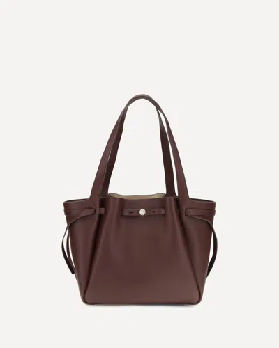 Tory Burch Romy Tote Bag In Bordeaux