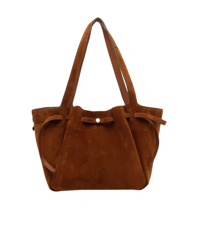 Tory Burch Romy Tote Bag In Brown