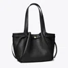 Tory Burch Tote Bag With Double Handles And Gold-tone Hardware In Black