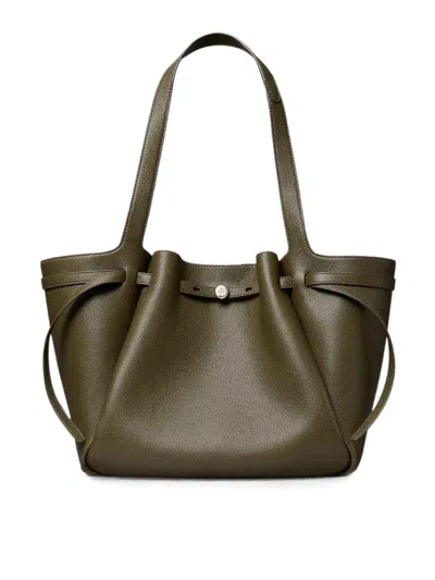 Tory Burch Romy Tote Leccio In Black