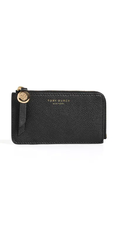 Tory Burch Romy Zip Card Case Black