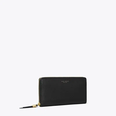 Tory Burch Romy Zip Continental Wallet In Black