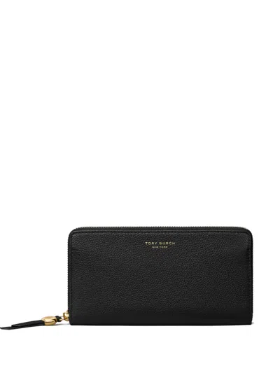 Tory Burch Romy Zip Continental Wallet In Black