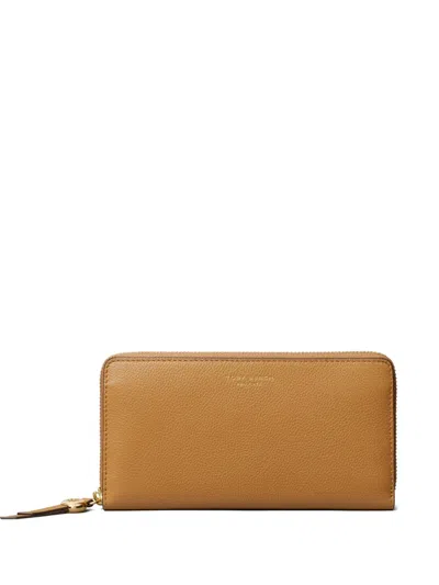 Tory Burch Romy Zip Continental Wallet In Brown