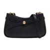 Tory Burch Textured Shoulder Bag Adjustable Strap In Black