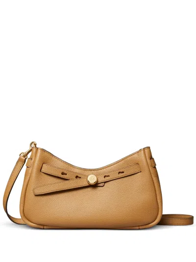 Tory Burch Romy Zip Top Crossbody Bag Tiramisu In Brown