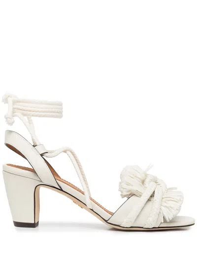 Tory Burch Rope-design Mid-heeled Sandals In Multi