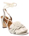 Tory Burch Rope-design Mid-heeled Sandals In White
