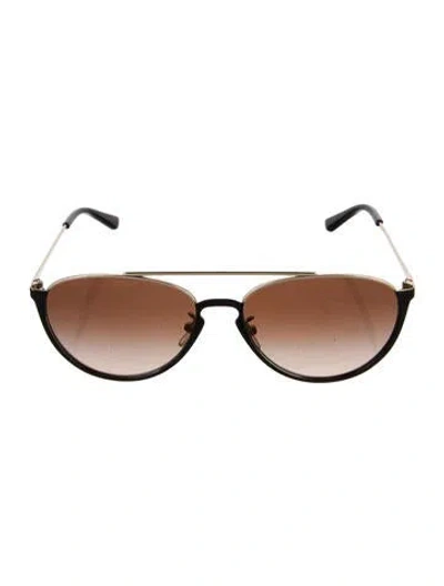 Pre-owned Tory Burch Round Gradient Sunglasses In Multi