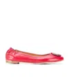 Tory Burch Round-head Flat Shoes In Red