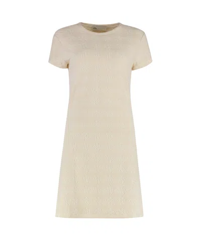 TORY BURCH TORY BURCH TERRY JACQUARD LOGO SHIRTDRESS