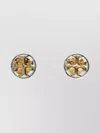 Tory Burch Round Stud Earring Two-tone Design
