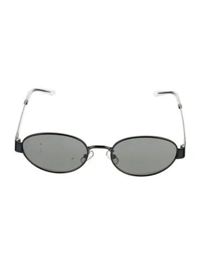 Pre-owned Tory Burch Round Tinted Sunglasses In Blue