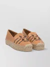 Tory Burch Ines Leather Platform Espadrilles