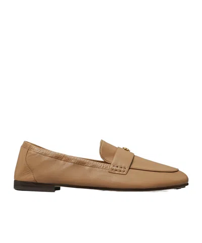 Tory Burch Round Toe Loafers In Khaki