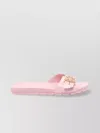 Tory Burch Round Toe Rubber Sole Sandals