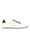 Tory Burch Field Perforated Logo Sneakers In White
