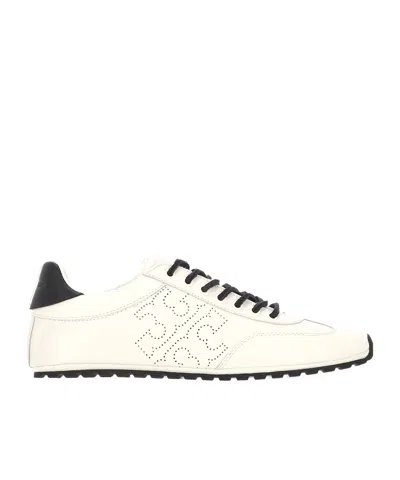Tory Burch Round Toe Sneakers In White