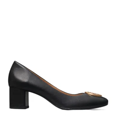 Tory Burch Round-toed High Heels In Black