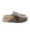 Tory Burch Round-toed Slippers In Brown