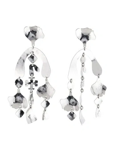 Pre-owned Tory Burch Roxanne Cascade Earrings In Multi