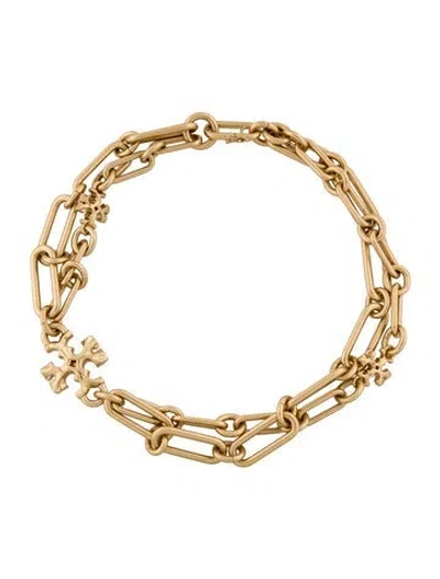 Pre-owned Tory Burch Roxanne Layered Chain Necklace, 17" In Multi