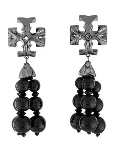 Pre-owned Tory Burch Roxanne Matte Tassel Earrings In Multi