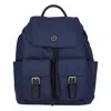 Tory Burch Royal Navy Virginia Nylon Flap Backpack In Blue