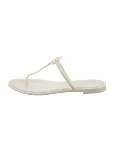 Pre-owned Tory Burch Rubber Flats W/ Tags In Neutrals