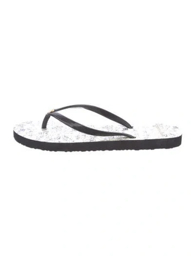 Pre-owned Tory Burch Rubber Flip Flops In Multi