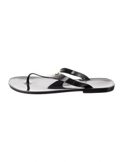 Pre-owned Tory Burch Rubber Flip Flops In Multi