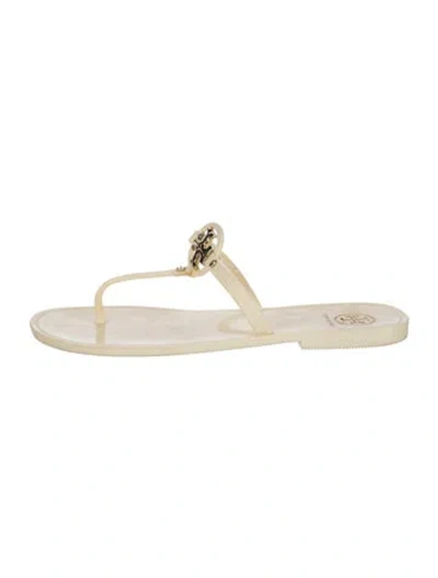 Pre-owned Tory Burch Rubber Flip Flops In Multicolor