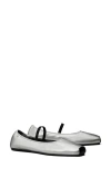 Tory Burch Runway Ballet Flat In Metallic