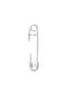 Tory Burch Safety Pin Earrings In Silver