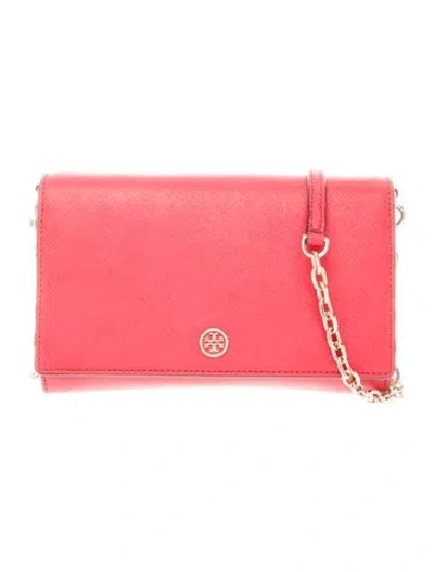 Pre-owned Tory Burch Saffiano Leather Clutch In Multi