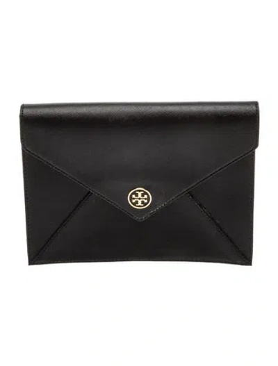 Pre-owned Tory Burch Saffiano Leather Clutch In Multi