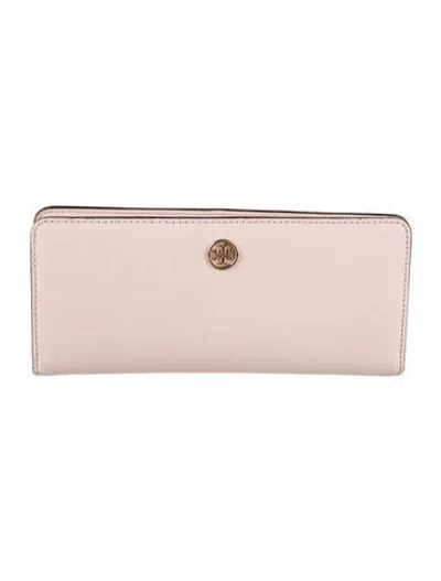 Pre-owned Tory Burch Saffiano Leather Continental Wallet In Pink