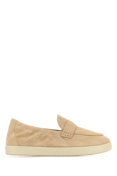 Tory Burch Ballet Sports Suede Loafers In Sand Dunes