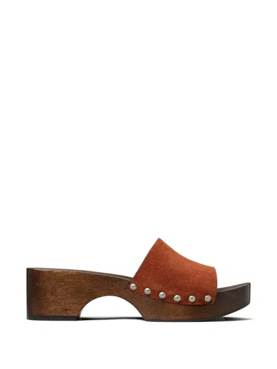 Tory Burch 30mm Sandal Clog In Brown