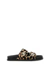 Tory Burch Sporty Slide Sandal With Twist Details Scarpe Basse Animalier In Animal Print