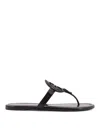 Tory Burch Miller Leather Flats Sandals