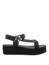 Tory Burch Black Mellow Platform Sandals