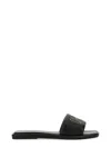 Tory Burch Double-t Leather Sport Slide Sandal In Black