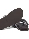 Tory Burch Anatomical Suede Slide Sandals With Cross-over Straps