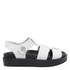 Tory Burch Kira Leather Sport Fisherman Sandals In White